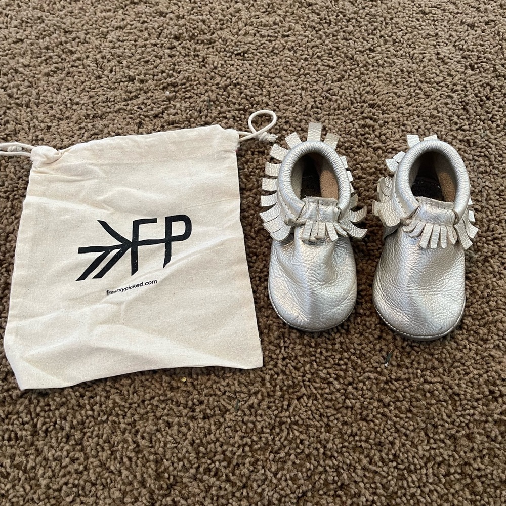 Freshly Picked Gold Baby Moccasins